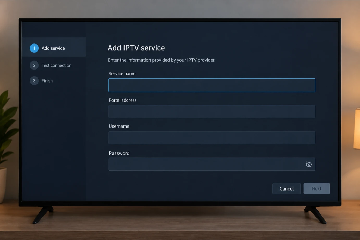 Configuration d’un service IPTV dans TiviMate Diablo IPTV