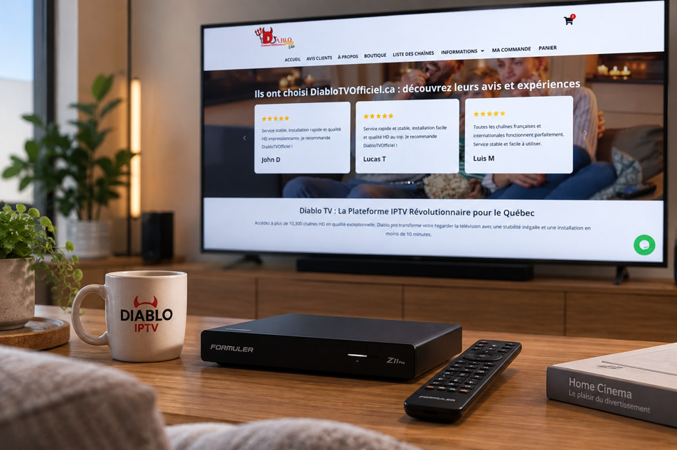 Revendeur Diablo IPTV Québec avec site DiabloTVOfficiel.ca