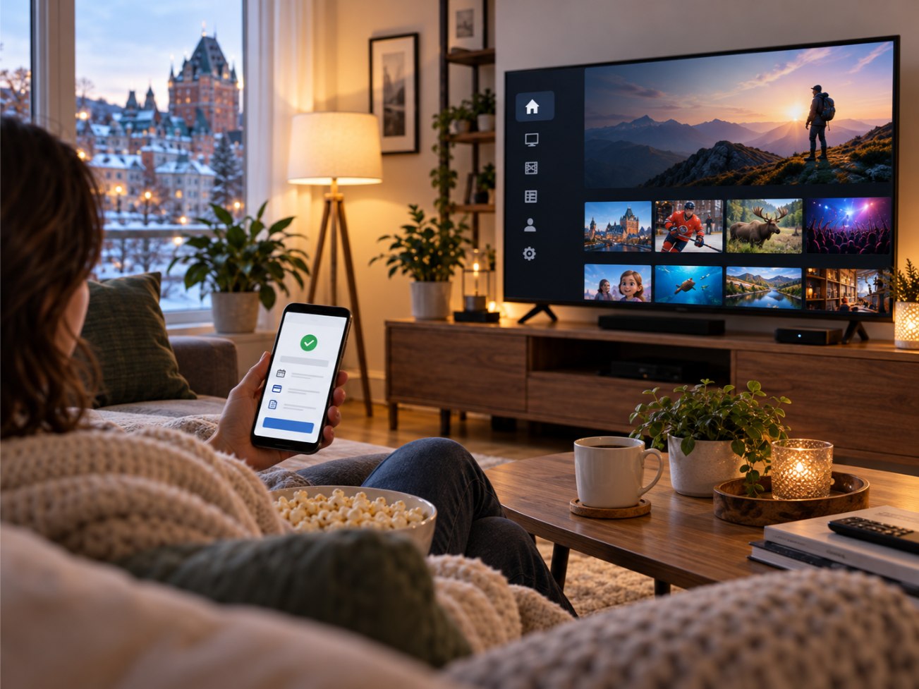 Renouvellement Diablo IPTV sans interruption directement chez le fournisseur officiel dans un salon chaleureux